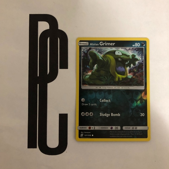Pokemon Other - Pokemon Alolan Grimer 2019 Holographic Trading Card